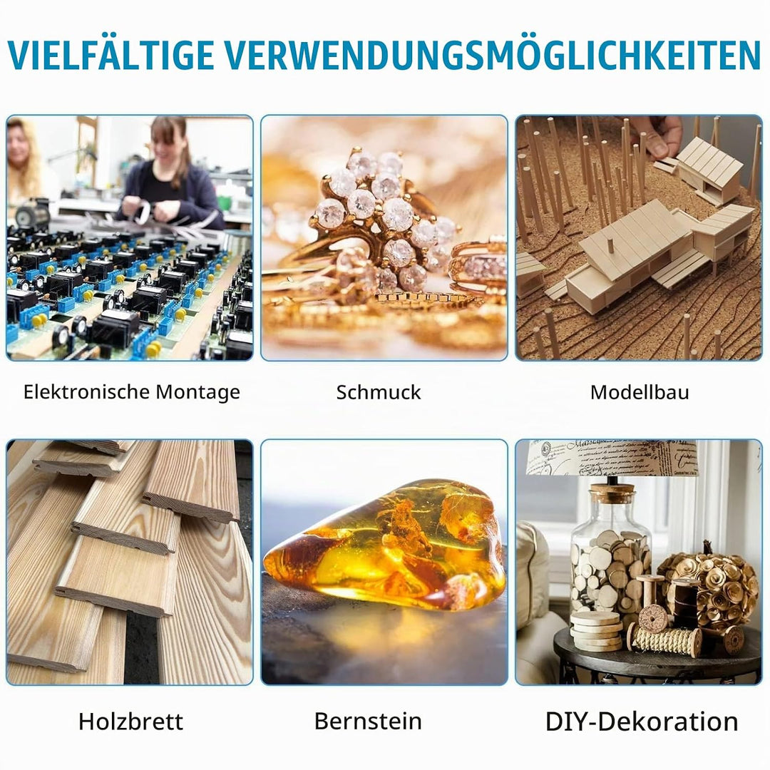 60 Stück Handbohrer Set, Mini Bohrmaschine Pin Vise mit 48 Handbohr Spiralbohrer (0.5-3mm), 10 PCB B