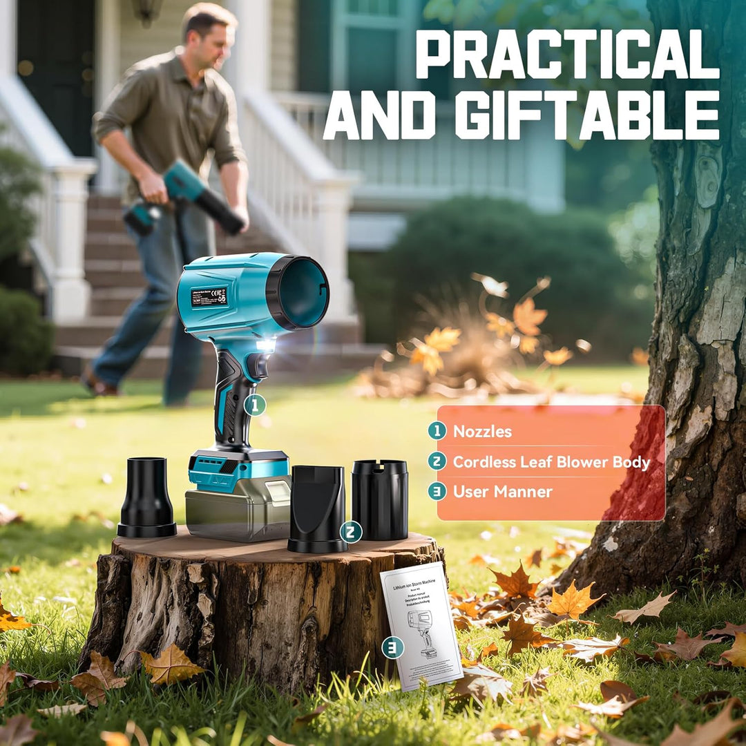 Ecarke Akku-Gebläse Turbo für Makita 18V Akkus, 80.000 U/Min bürstenloser Motor, 60m/s Luftgeschwind