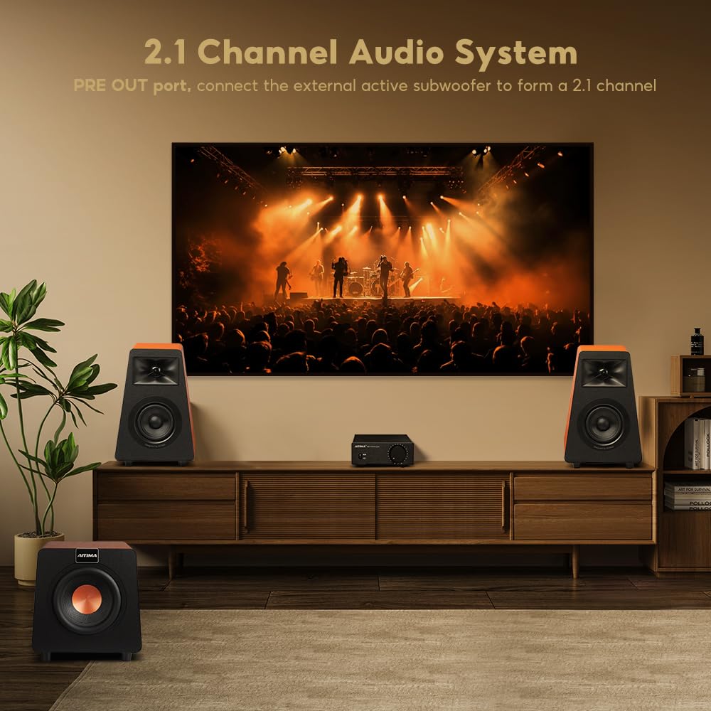 Upgrade AIYIMA A07 Premium TPA3255 Power Mini-Verstärker 4 Ohm 300Wx2 HiFi Class D Integrated Amp 2