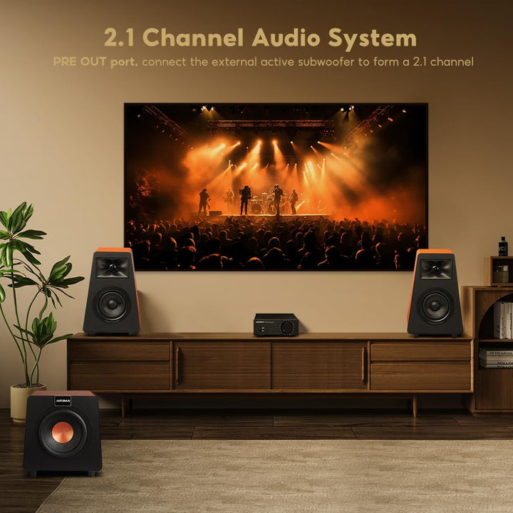 Upgrade AIYIMA A07 Premium TPA3255 Power Mini-Verstärker 4 Ohm 300Wx2 HiFi Class D Integrated Amp 2