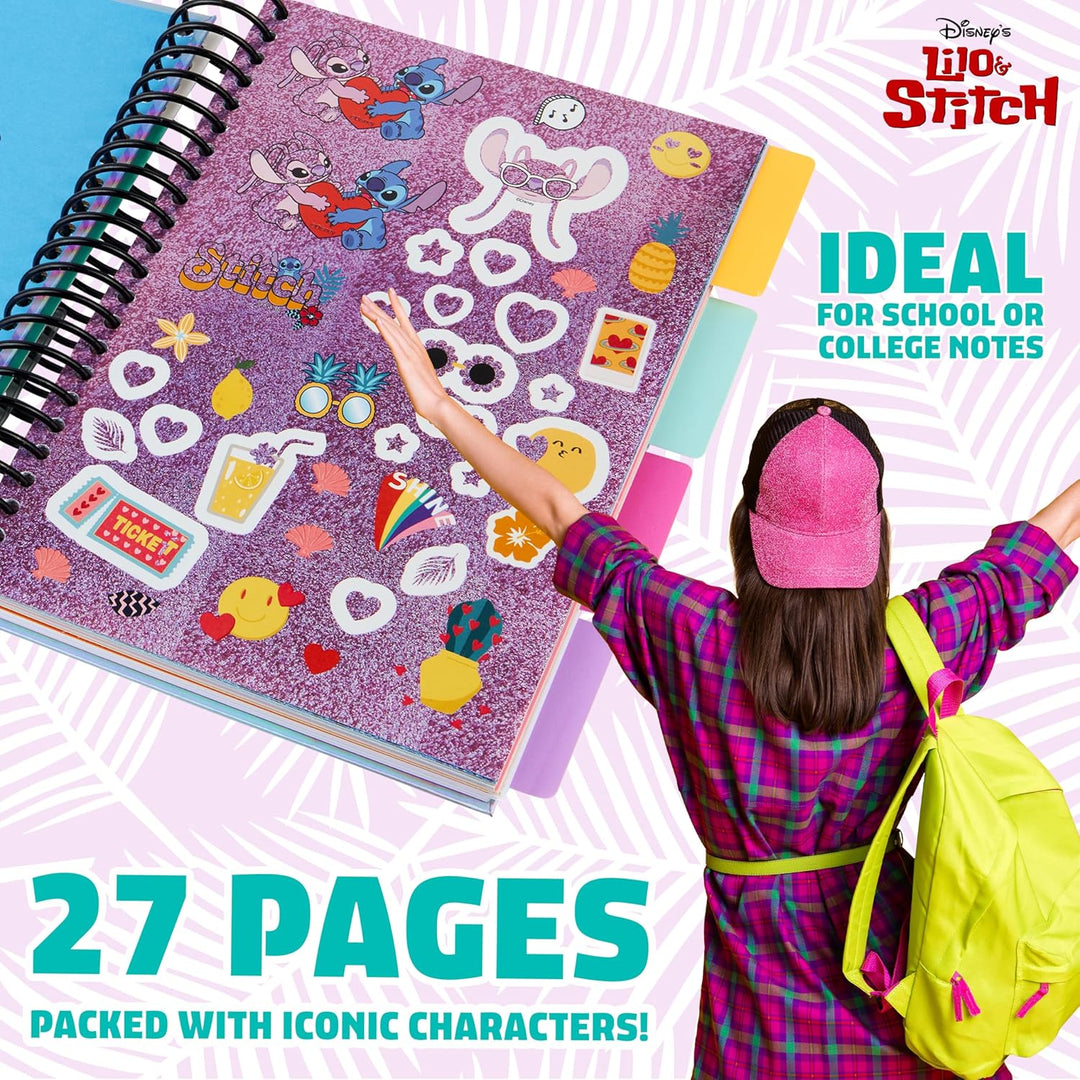 Disney Stitch Sticker-Buch mit über 1000 Aufklebern, Schablonen, Ausmalblättern und Buntstiften - St
