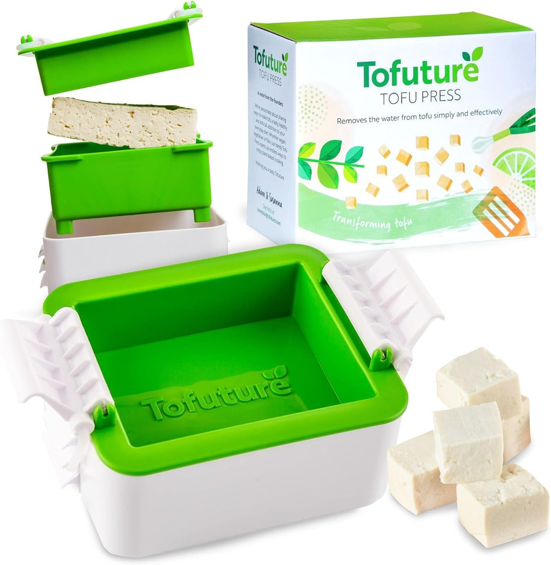 Tofu Press – Das Original, BPA-frei, spülmaschinenfest – Für festeren, schmackhafteren Tofu – Einfac