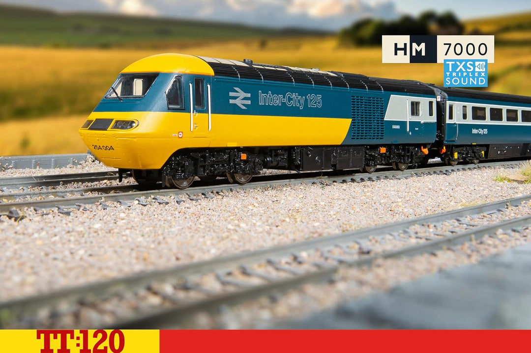 TT:120 Hornby TT1004TXSM Intercity 125 Hochgeschwindigkeits-Digitalzugset – Diesellokomotiven mit So