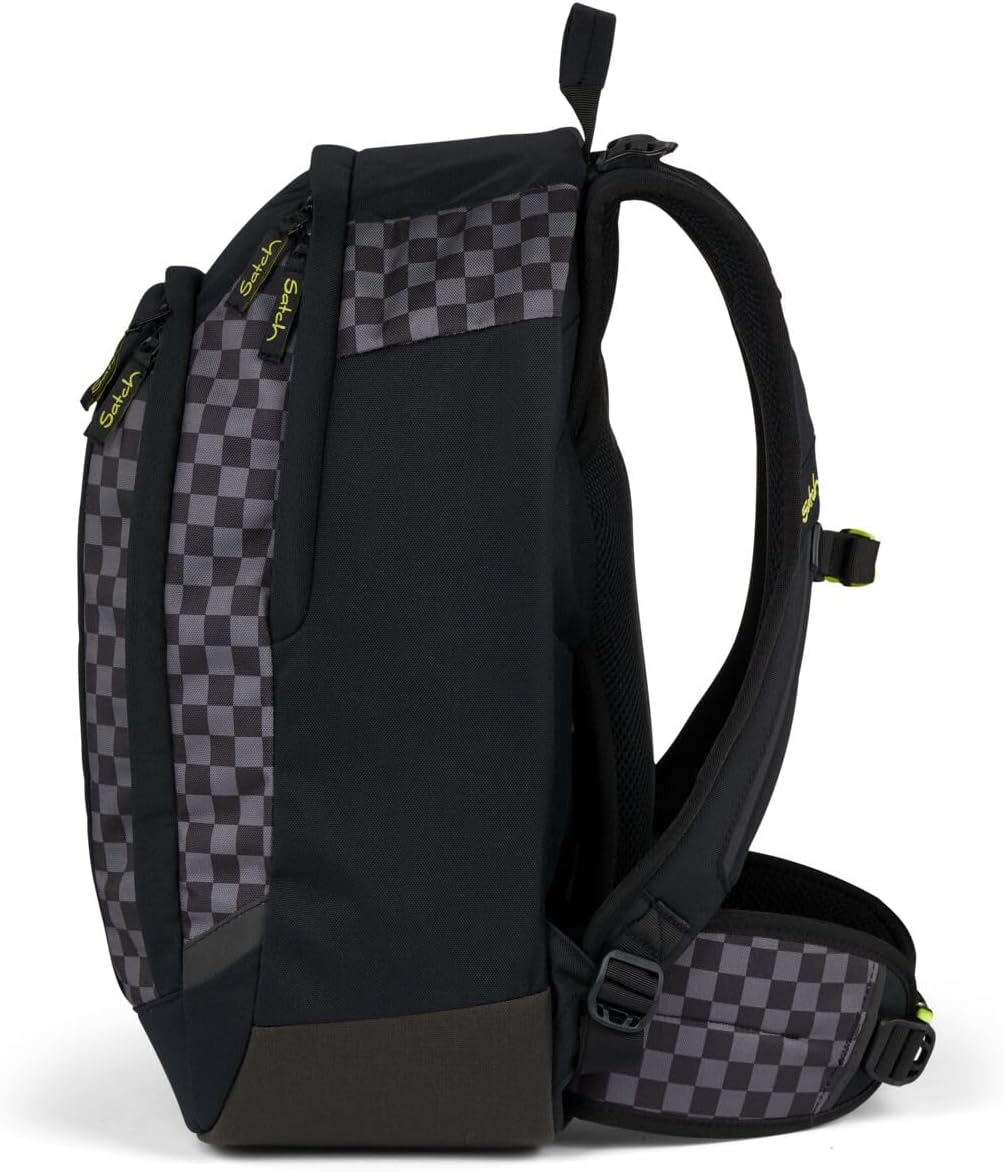Satch Air Light Edition Schulrucksack Set 3tlg. inkl. Pencil Slider und Sportbeutel Dark Skate, Dark