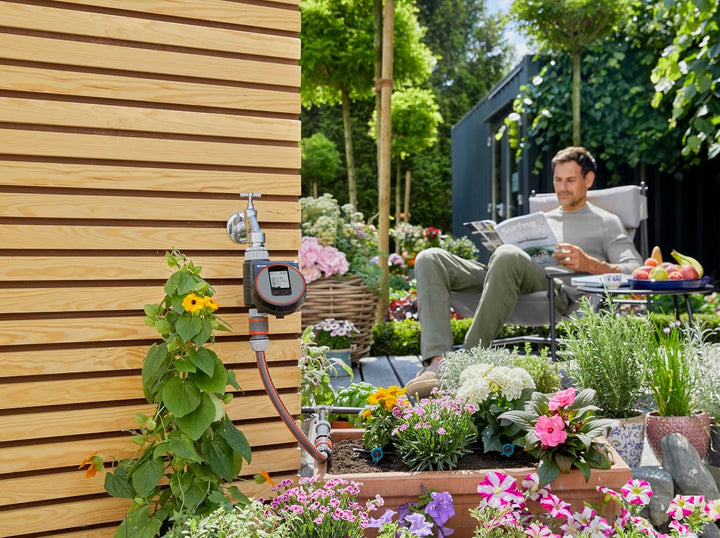 Gardena Bewässerungssteuerung Flex: Automatische und zeitsparende Bewässerung für Balkon und Terrass