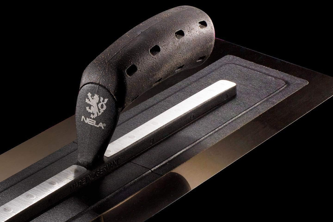 NELA Premium Black Edition Glättekelle 405 x 120mm rostfrei Glättkelle Traufel Glätter Made in Germa