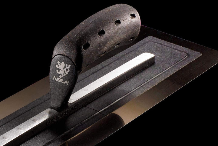 NELA Premium Black Edition Glättekelle 405 x 120mm rostfrei Glättkelle Traufel Glätter Made in Germa
