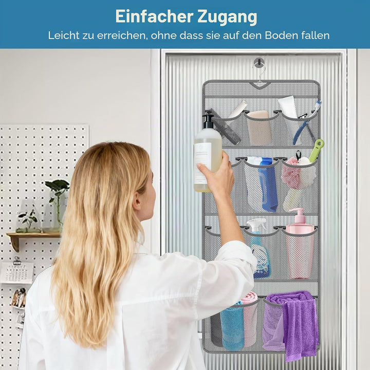 EEEKit Hängende Duschablage, 11 Fächer Duschorganizer zum Hängen, Schnelltrocknende Badezimmer Organ