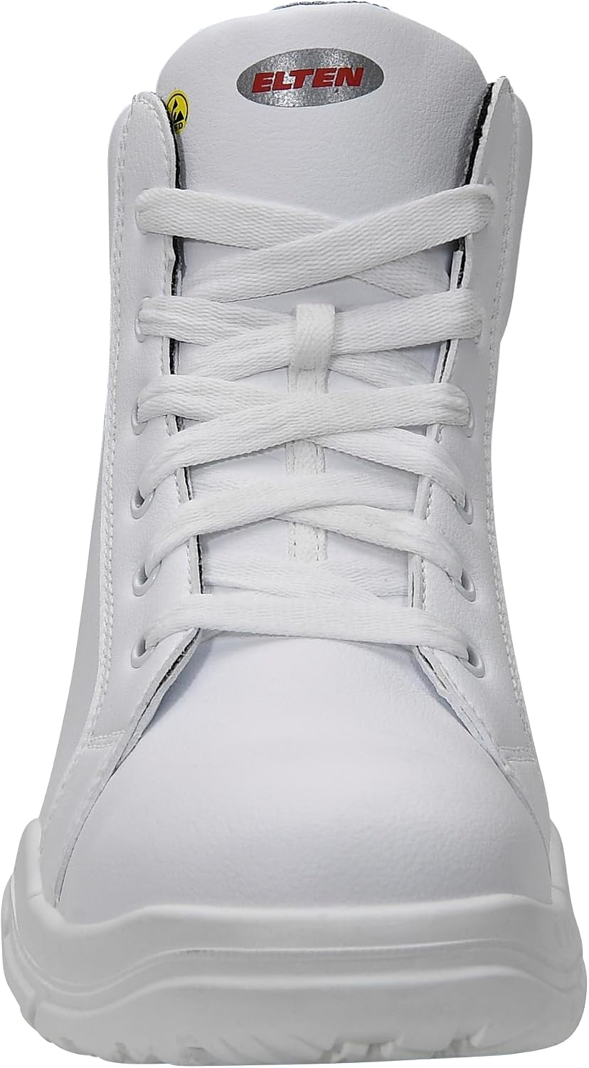 Elten Sicherheitsschnürstiefel "White Loop Mid" ESD S2, Grösse 43, 76016 43 EU, 43 EU