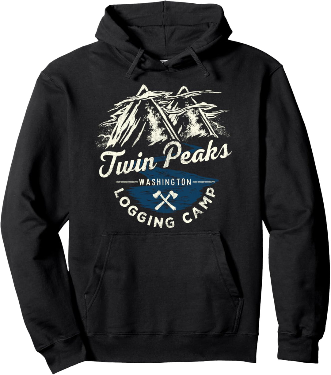 Twin Peaks Washington Logging Camp Vintage Pullover Hoodie