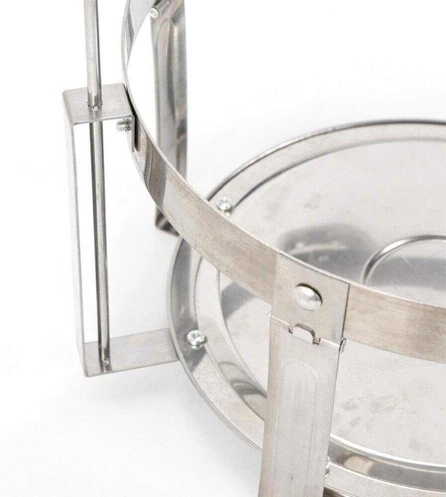 7.5L Runder Chafing Dish Standfuss Durchmesser 360 mm Edelstahl Speisenwärmer Suppen Chafing Dish Bu