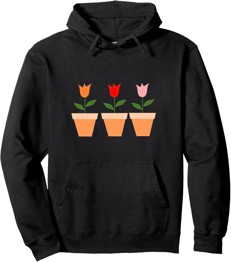 Tulpen in Töpfen Pullover Hoodie