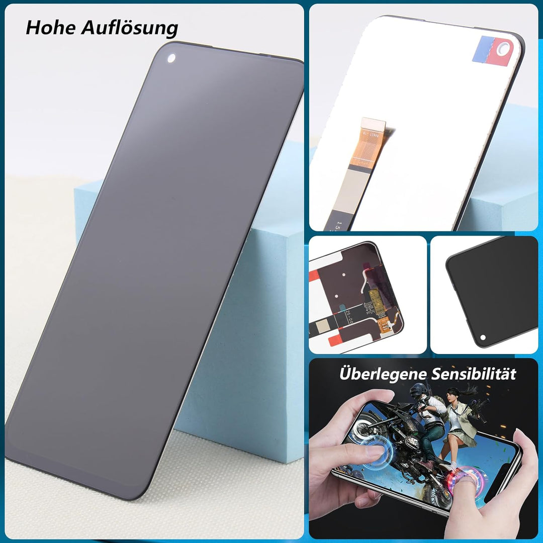 RongZy für Realme 8 5G RMX3241 LCD Bildschirmersatz für Realme 8 5G RMX3241 Touchscreen Digitalisier