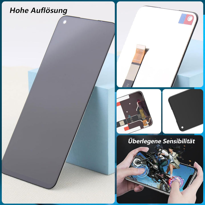 RongZy für Realme 8 5G RMX3241 LCD Bildschirmersatz für Realme 8 5G RMX3241 Touchscreen Digitalisier