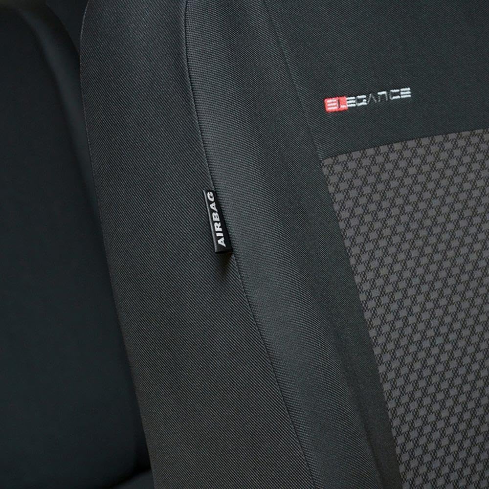 Mossa Passgenaue Sitzbezüge passend für Opel Vivaro A Bus, Van 2001-2014 E3 | nur vordere Sitze - 1+