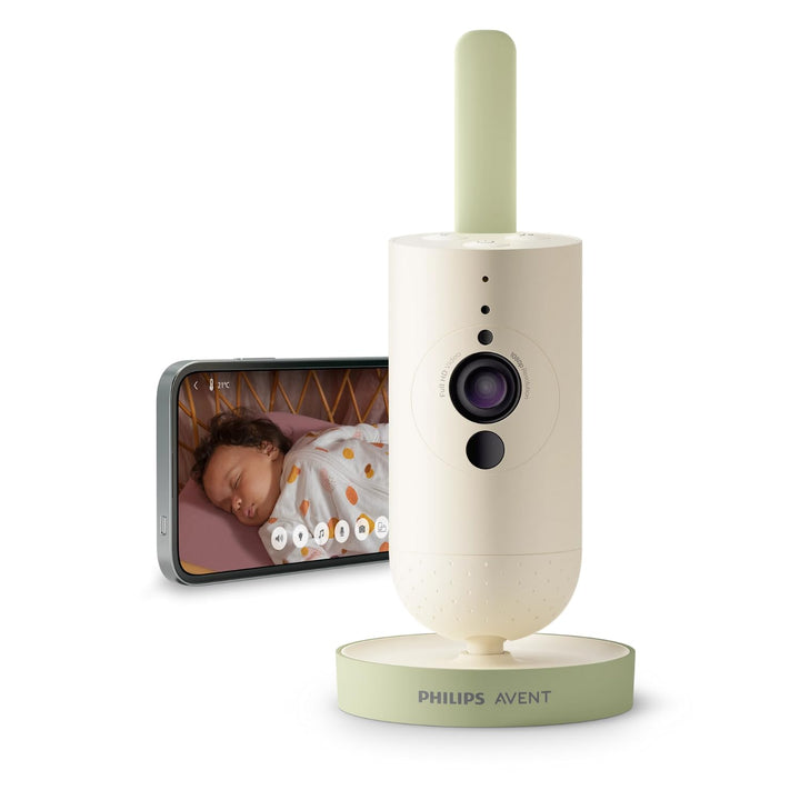 Philips Avent Connected Babykamera mit App, private und sichere Verschlüsselung, Audio, 2-facher Zoo