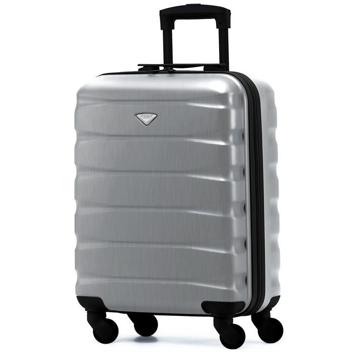 Flight Knight Leichte 4-Rad-ABS-Hartschalenkoffer Handgepack, zugelassen fur uber 60 Fluggesellschaf