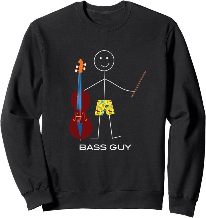 Lustiger Herren-Kontrabassist, Jungen-Bass-Geschenk Sweatshirt
