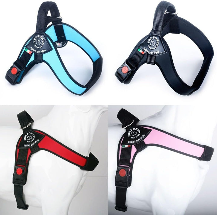 TRE Ponti Geschirr Brio rot schwarzer Rand 80-100 cm bis ca 30-40 kg XL, XL