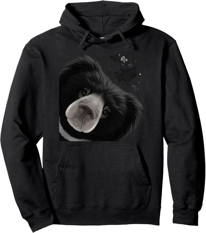Neugieriger Bär Lippenbär Pullover Hoodie
