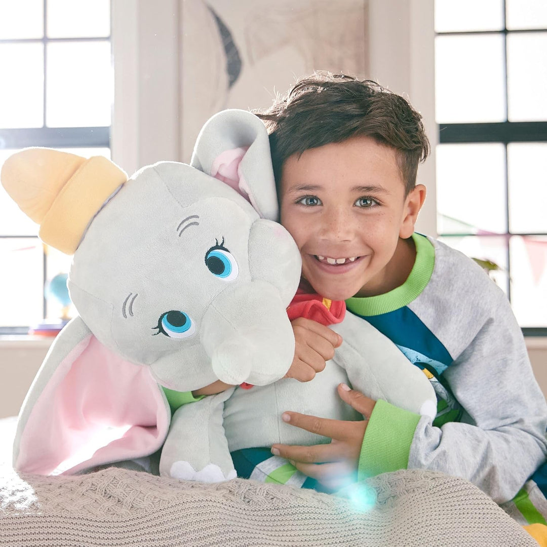 Disney Store Offizielles grosses Kuscheltier Dumbo, 45 cm, Klassische Figur als Kuscheltier, Babyele