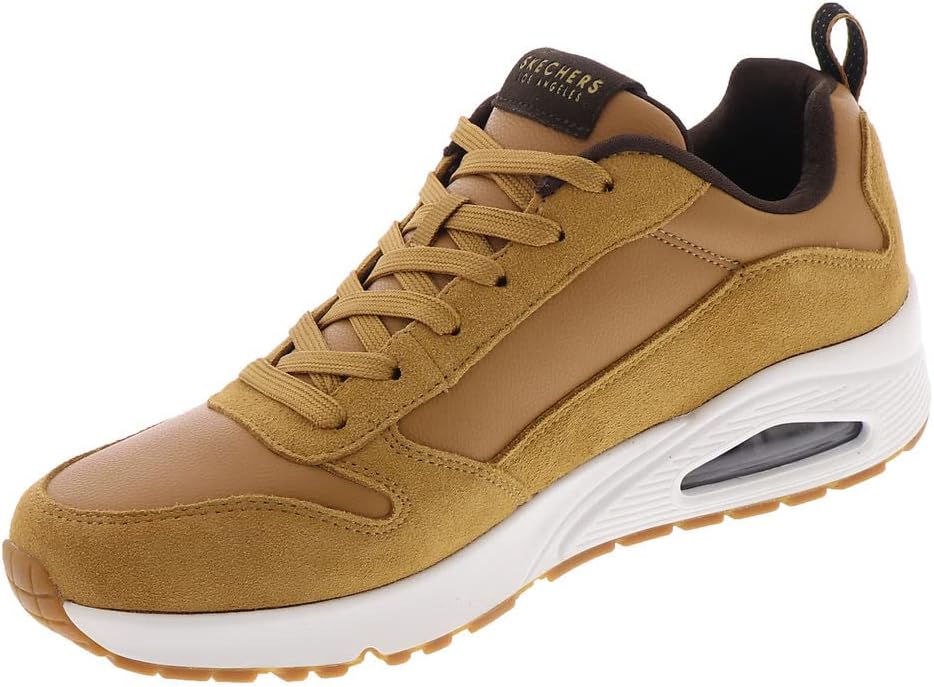 Skechers Damen Uno Sneaker 39 EU Whiskey Leather Pu Trim, 39 EU Whiskey Leather Pu Trim