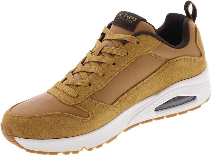 Skechers Damen Uno Sneaker 39 EU Whiskey Leather Pu Trim, 39 EU Whiskey Leather Pu Trim