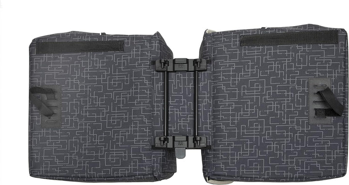 New Looxs Mondi Joy Double Racktime Doppeltasche, Ivy 38 Liter Ivy Black, 38 Liter Ivy Black