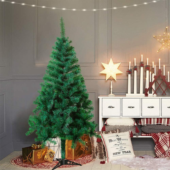 HENGMEI 120cm PVC Weihnachtsbaum Tannenbaum Christbaum Grün künstlicher mit ständer ca. 180 Spitzen