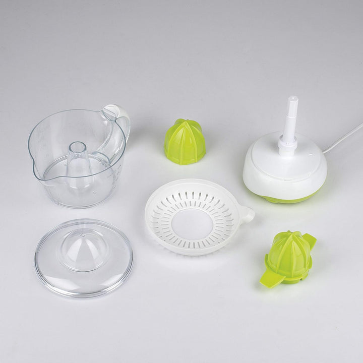 Girmi SR0203 Elektrische Zitruspresse, Kunststoff, Weiss/Grün Weiss / Grün, Weiss / Grün