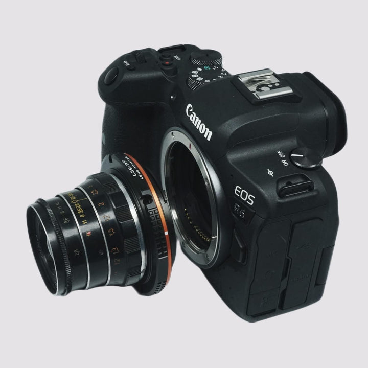 PHOLSY Objektivadapter Manueller Fokus Kompatibel für Leica L39 M39 39mm LTM Mount Objektiv auf Cano