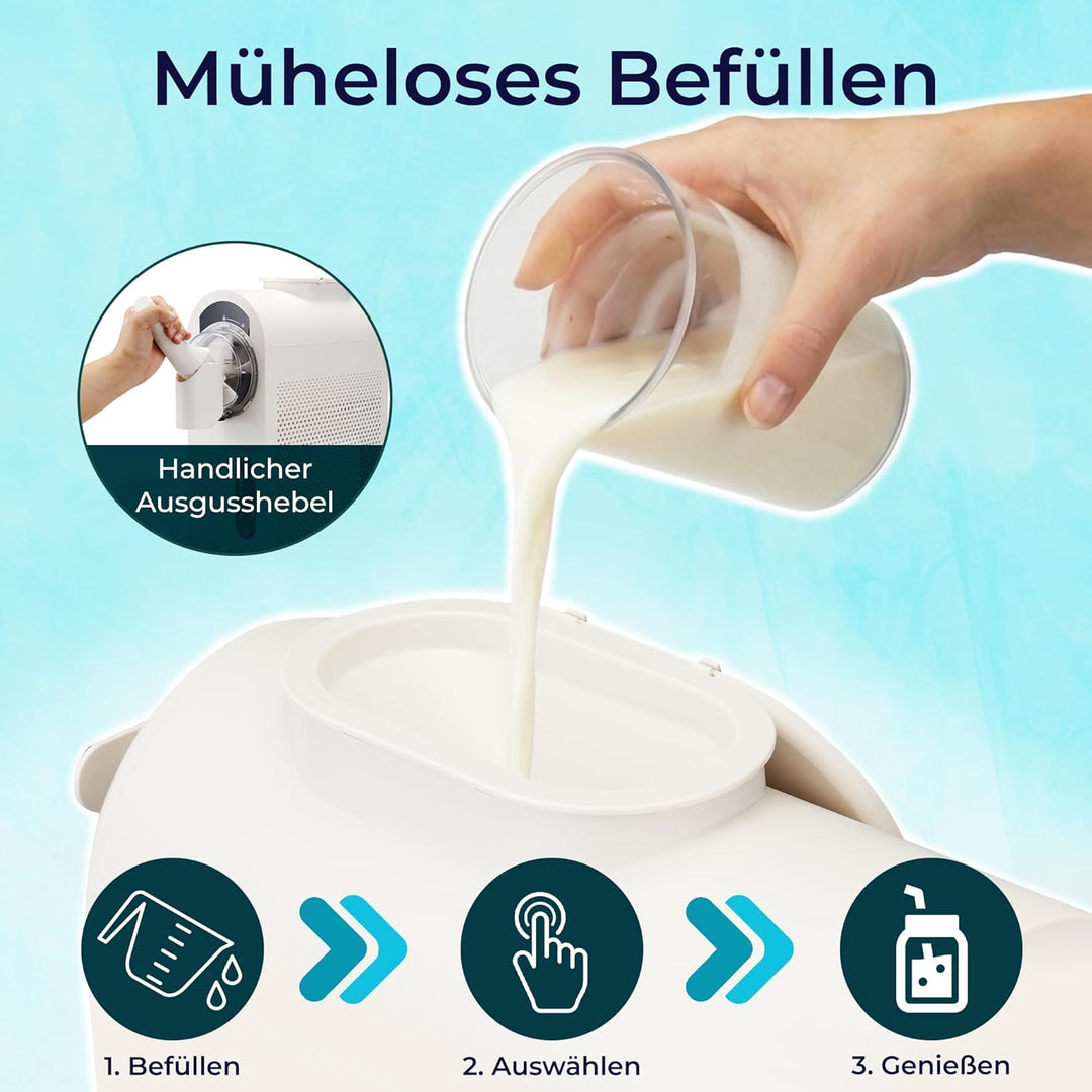 KLAMER Softeismaschine, Eismaschine & Slush Maschine mit 7 Programmen: Softeis, Slushie, Frappé uvm,