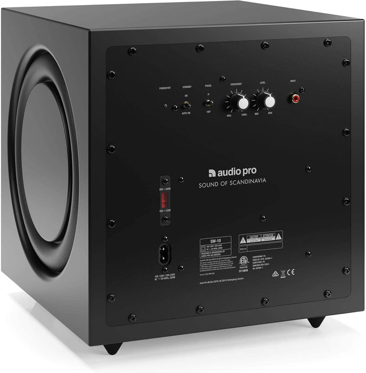 Audio Pro SW-10 - Aktiv Subwoofer mit Bassreflex & Verstärker 200W Digital Klasse D - Home Entertain