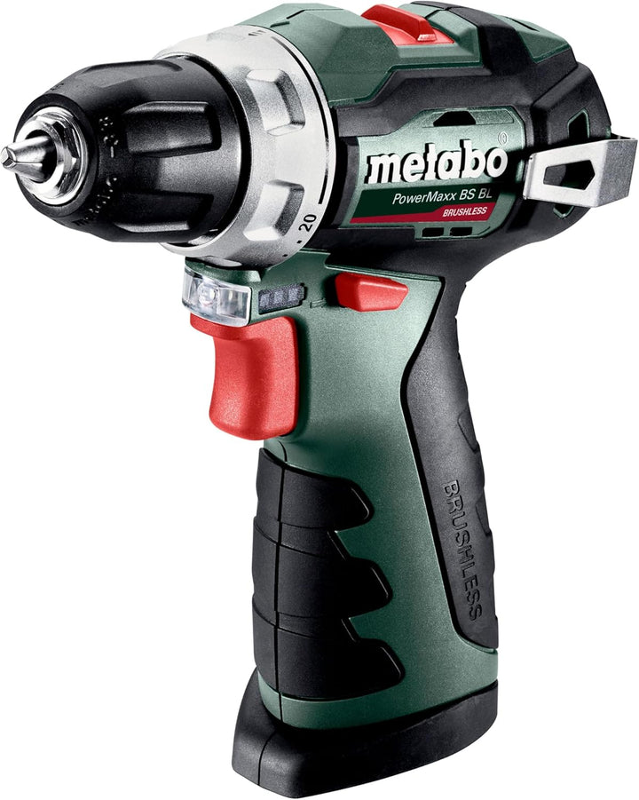 metabo Akku-Bohrschrauber PowerMaxx BS BL - 12 V, 38 Nm Drehmoment, 1500 U/min - Brushless Motor, LE