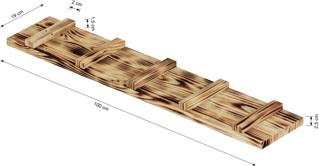 Katzenleiter Katzentreppe Geflammt Katzenstufe für Balkon Fenster mit Metallhaken 1m - 6m (Länge 1 m