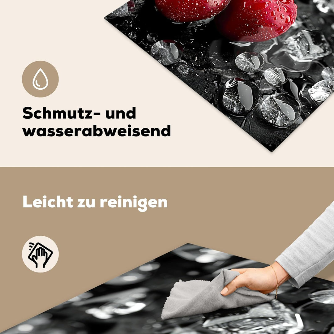 Herdabdeckplatte 77x59 cm Einteilig Herdabdeckung Abdeckplatte für Ceranfeld Abdeckung Induktionskoc