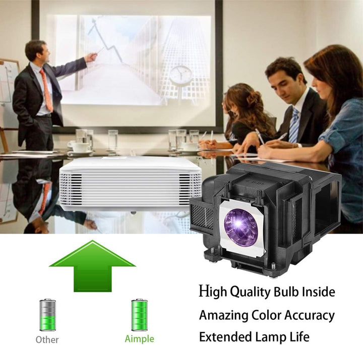 Aimdio Beamer Ersatzlampe für EPSON ELPLP78 EH-TW5200 EH-TW5100 EH-TW570 EH-TW490 EB-S18 EB-X18 EB-S
