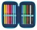 Herlitz Etui TriCase 31teilig befüllt, Dip Dye Blue/Turquoise, 1 Stück