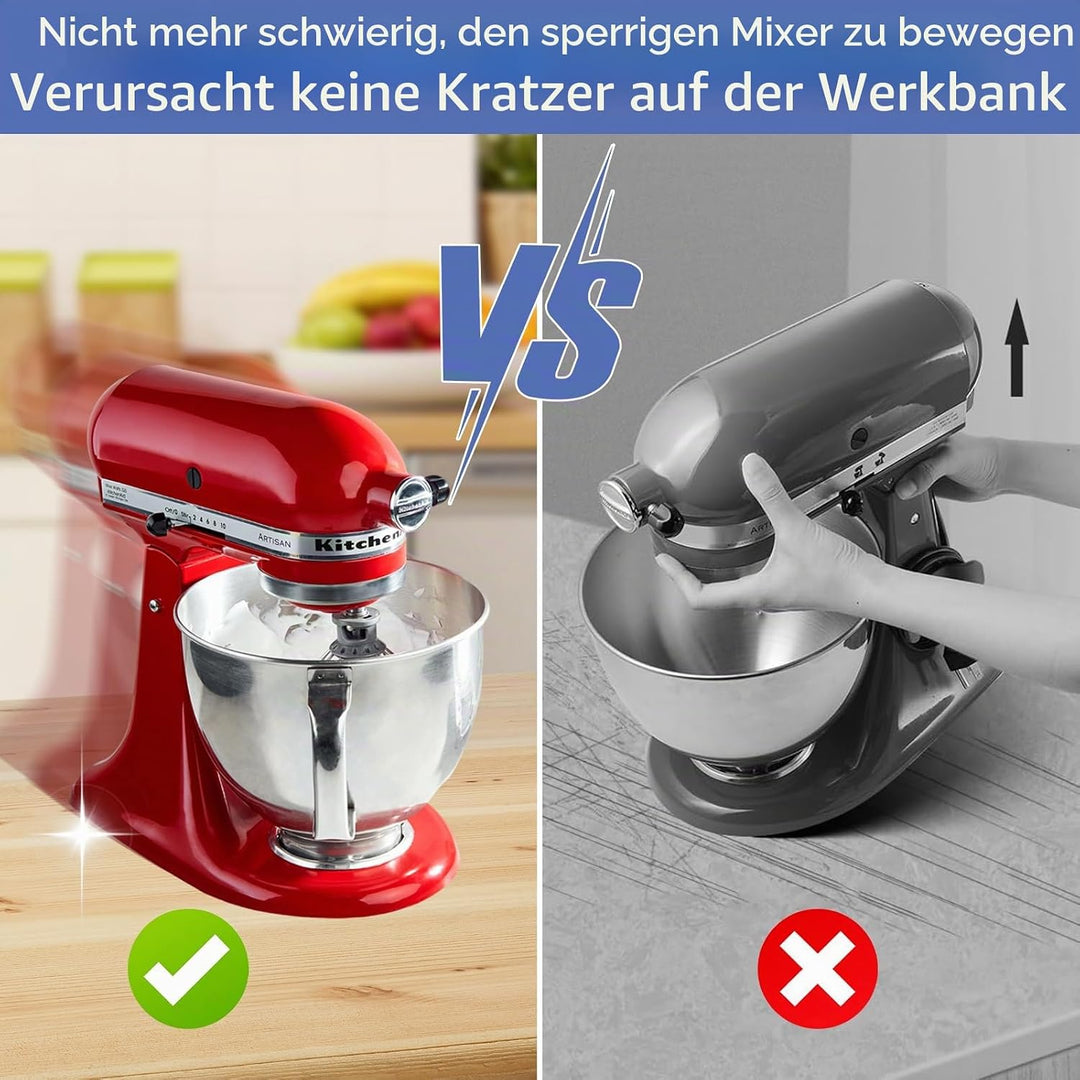 Gleitbrett Kompatibel mit KitchenAid 4.5-5 Qt (4,3L - 4,8L) Küchenmaschine, Acryl Gleitmatte für Küc