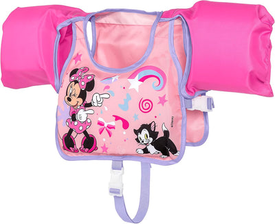 Bestway Swim Safe ABC Disney Junior Schwimmhilfe mit Textilbezug Stufe B Minnie Mouse, 3-6 Jahre