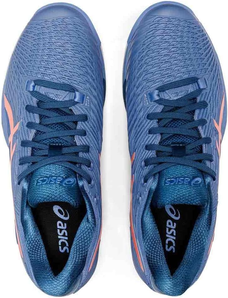 ASICS Solution Speed FF 2 Clay Tennisschuh für Schnelle Plätze für Männer Schwarz Hellblau 40.5 EU B