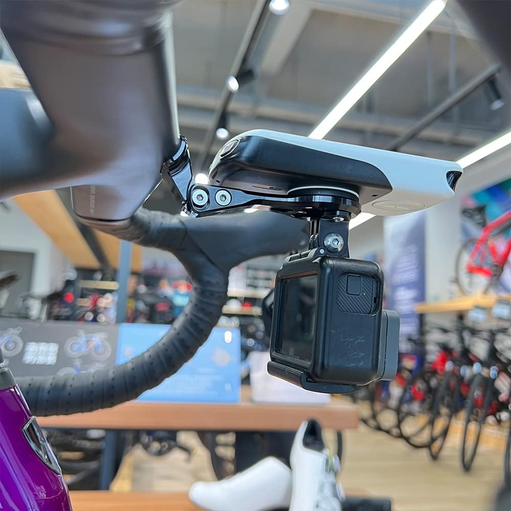 Cestbon Fahrradhalterung für Garmin Edge Wahoo Elemnt Combo Mount für Trek New Madone Integrierter L