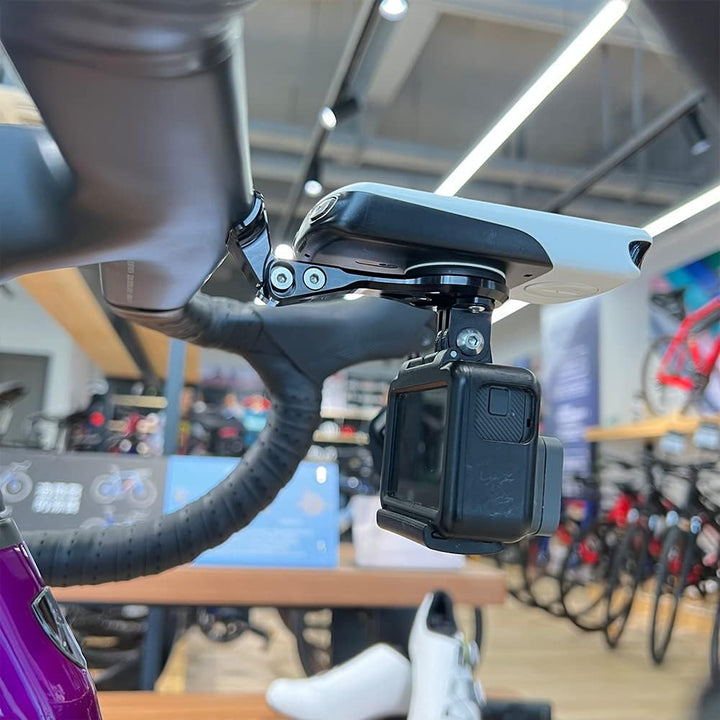 Cestbon Fahrradhalterung für Garmin Edge Wahoo Elemnt Combo Mount für Trek New Madone Integrierter L