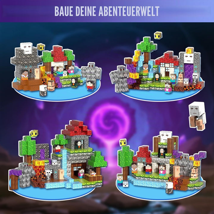 Magnetische Bausteine 150 PCS, Magnetbausteine für 3+ Jahre, Magnet Spielzeug Sets für Kinder Jungen