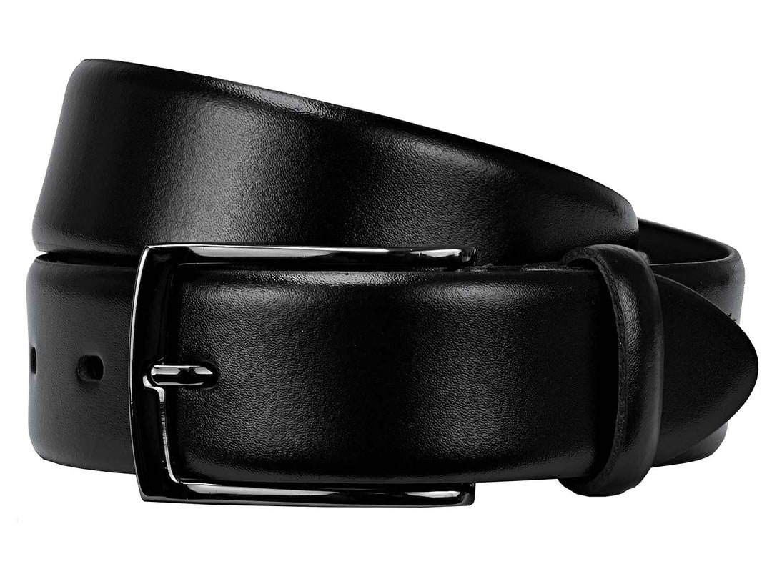 LLOYD-Herren-Ledergürtel 35 mm dkl.Schliesse Schwarz 90, Schwarz 90