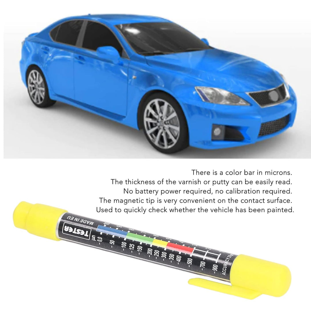 Lackdickenmessgerät, Autolack-Teststift mit Magnetischer Spitze, Wasserdichtes IP6X-Dickenmessgerät