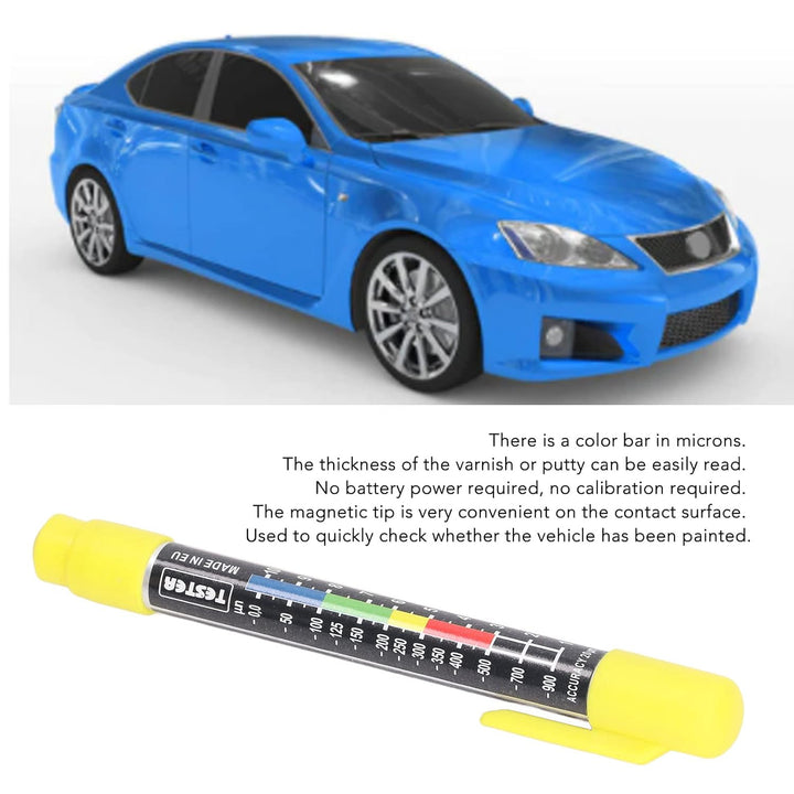 Lackdickenmessgerät, Autolack-Teststift mit Magnetischer Spitze, Wasserdichtes IP6X-Dickenmessgerät