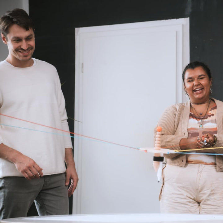 XXL Kreiselzeichner Teambuilding Kooperationsspiel Lernspiel Gruppenspiel Strippenzieher Interaktion