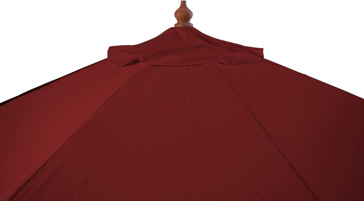 Kai Wiechmann Sonnenschirm 300 cm edel Windauslass UV-Schutz 50+ Bordeaux, Bordeaux