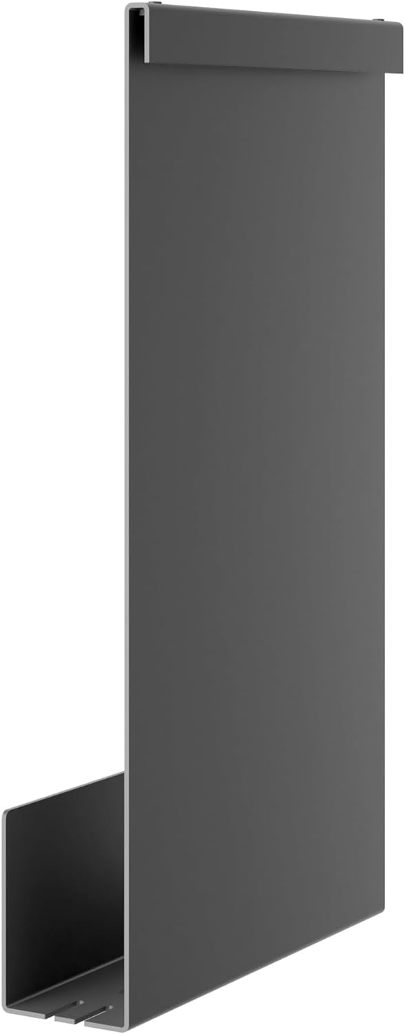 KEUCO Duschablage aus Aluminium, schwarz, mit abnehmbarem Korb, Handtuchhaken und Ablaufschlitzen, 3